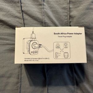 South Africa power adapter Universal Travel Power Adapter with USB Ports 2 pack